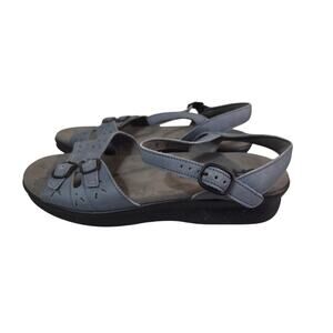SAS 8.5W Blue Duo Sandals Wide Comfort Tripad Relaxed Hiking Walking